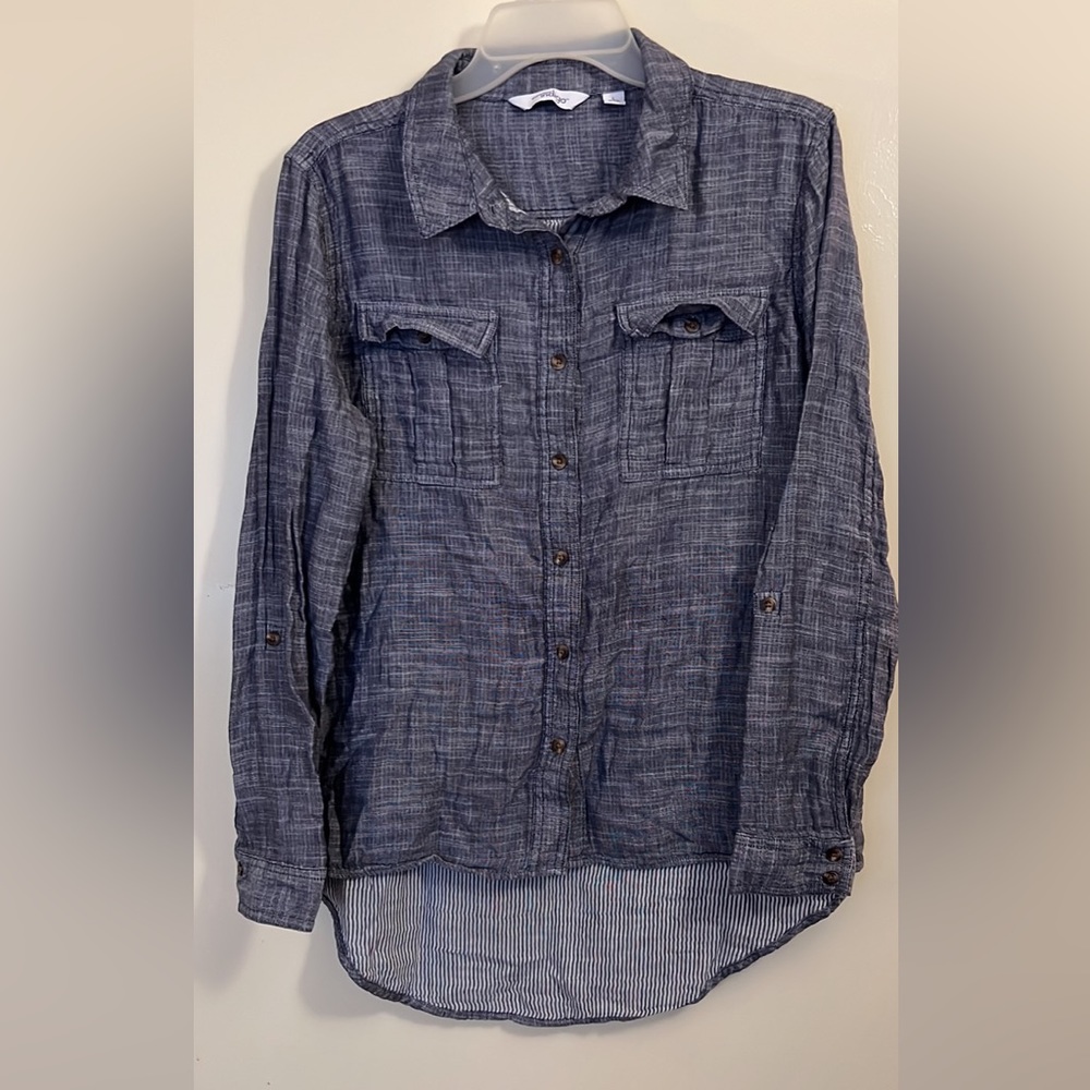 Great Northwest Indigo High-Low Button Down 🌹